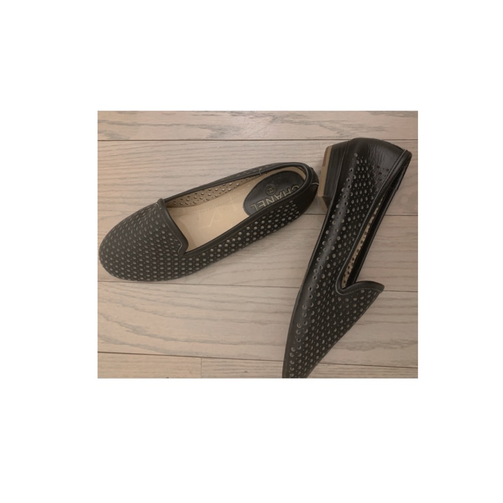 Chanel Flats Perforated Leather